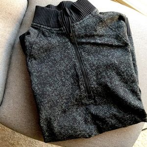 Grey/black lululemon quarter zip